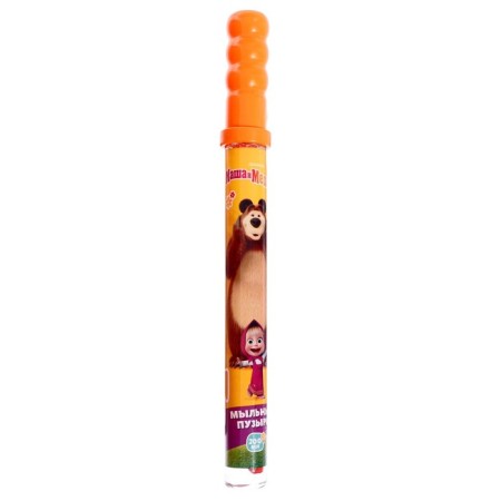 Soap bubbles "Masha and the Bear", a flask in a thermal switch, 200 ml