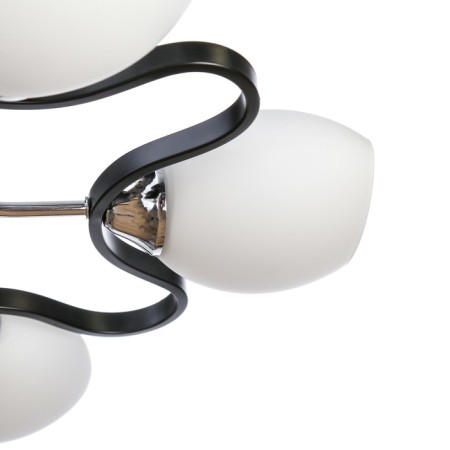 Astia chandelier 5x60W E27 Chrome-black 55x55x22 cm.-2