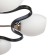 Astia chandelier 5x60W E27 Chrome-black 55x55x22 cm.