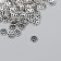 Decor hat for beads Metal "Flower" silver G014B695 set 80 pcs 0.6x0.6 cm