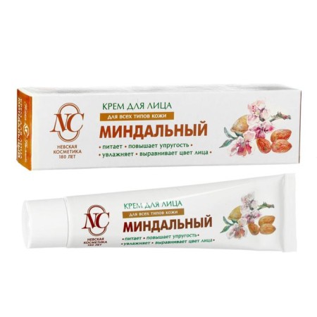 Facial cream "Nevskaya Cosmetics", almond, nutrition, moisturizing, increasing skin elasticity, 40 ml-1