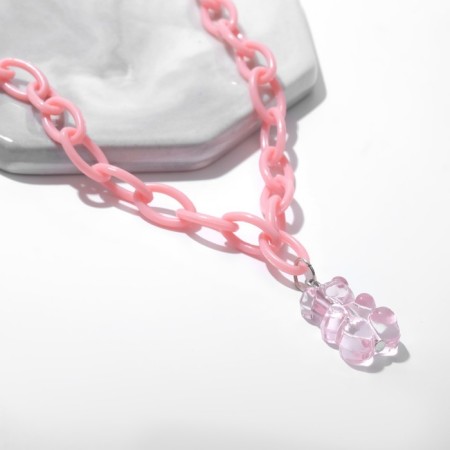 Pendant "Bear" marmalade, pink color, 40 cm