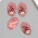 Acryl's work decor "Bird and Spring flowers" 0.2x2.5x3.9 cm