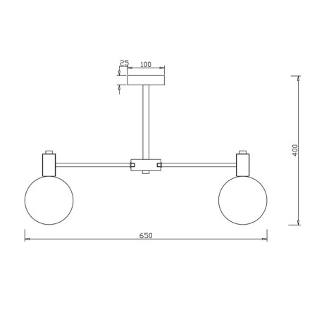 Freya Fr5175PL-06BS Globo, 650x650x400 mm, E27, 6x60W, Brass color-3