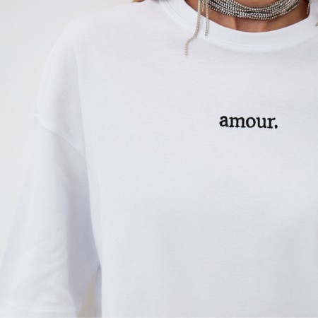 Women's T -shirt MIST AMOUR p. S-m, white-1
