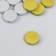 Beads for creativity wood "flat circle" set 20 pcs gray, green 0.4x1.5x1.5 cm