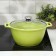 Trendy Style, 3 liter pan, glass cover, anti -stick coating, green color