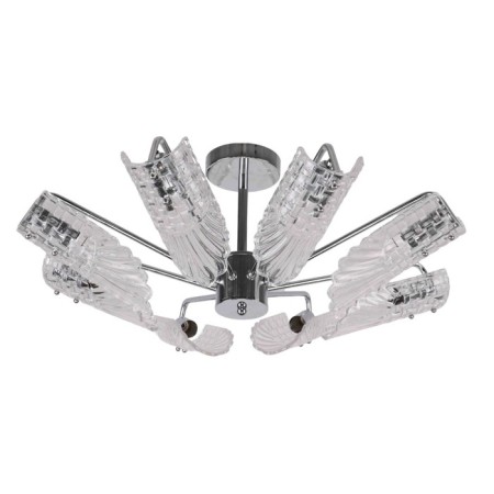 Lamp ceiling Economy light 13109/8CR WT, 8x60W, E27, 30x71x71 cm, color chromium