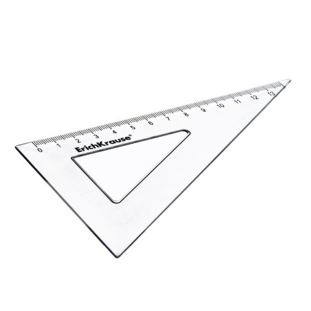 Triangle 13 cm Erichkrause "Clear", 60 °, transparent-2