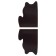 A set of magnetic bookmark for books Calligrata 4 pieces, "Cats", mix