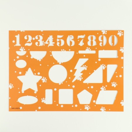 Chancellery set: notebook coloring, stencils, stickers and wax crayons "Merry Corgi"-4