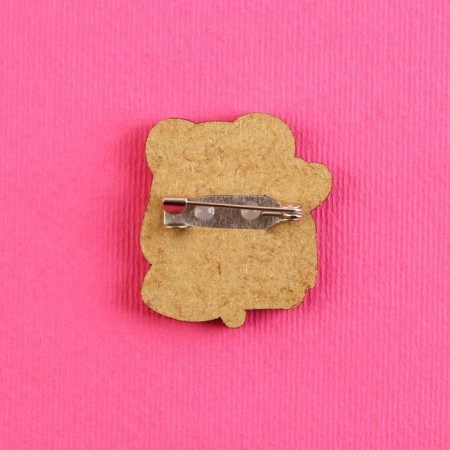 Wooden icon “I will fall into your heart”, 2.6 x 3 cm-3