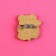 Wooden icon “I will fall into your heart”, 2.6 x 3 cm