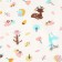 A waterproof diaper, 50x70 cm "deer"