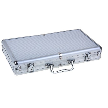 Poker in a metal case (2 decks, chips 300 pcs., 5 cubes), 20.5 x 38 cm-3