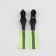 The castle automatic reflective for the lightning "Spiral", No. 5, 10 pcs, black/green color