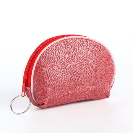 Women's wallet with lightning, red color-1