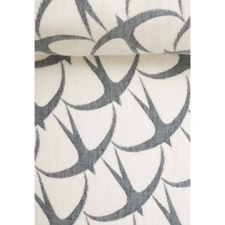 Children's summer plaid from Muslin "Swallows", beige color-2
