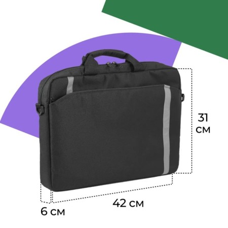 Laptop bag 15 "-16" Defender Shiny, 40 x 29 x 4.5 cm, polyester, black-5