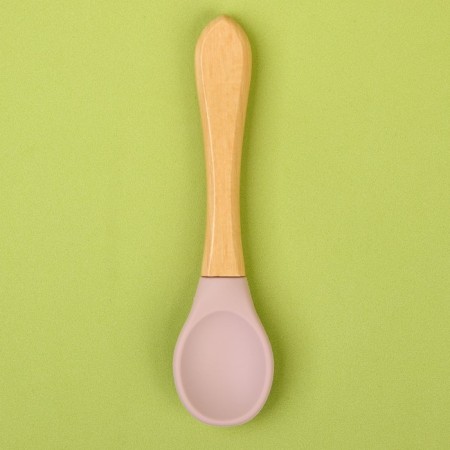 Spoon silicone nursery, pink color-3