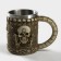 Stainless steel mug "Skull. Halloween ", 400 ml, beige color