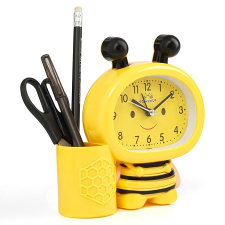 Alarmade "Bee", with a pencil, discrete move, D-9 cm, 14.5 x 14 cm, yellow-1
