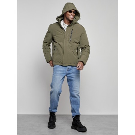 Sports male winter, size 60, khaki color-4