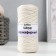 Knitting cord 100% polyester 1mm 200m/75 ± 10g (02-milk)