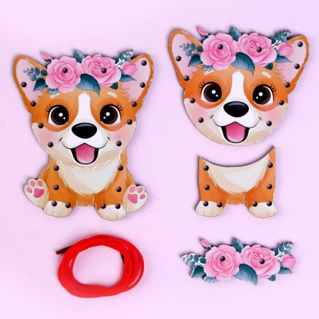 Children's lacing "Corgi" 17 × 15 × 0.3 cm-1