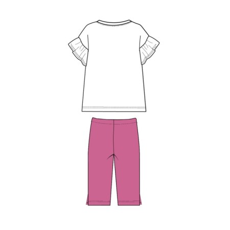 Pajama for the girl PlayTode: T -shirt and Bridges, height 104 cm-3