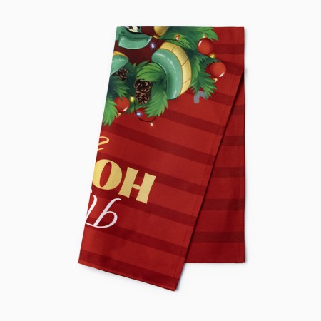 Ethel Kitchen towel "New Year's Wreath" 40x70 cm, 100% HL, sarzha 190 g/m2-4