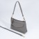 Bag Cross-Bodi with a zipper, gray color