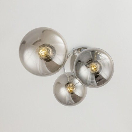 Suspended lamp Citilux "Tommy" CL102030, 33x33x35 cm, 3x40W, E14, gray color-4