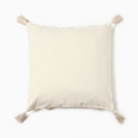 Pillowcase decorative Ethel Boho Line 45x45 cm, beige color, cotton-2