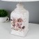 Lamp table ceramics "Bouquet with peonies" rectangular E14 220V 42x25x25 cm Risalux