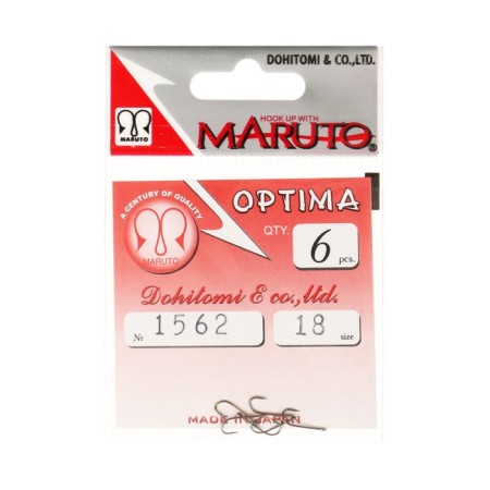 Hooks Maruto Optima 1562, color BR, No. 18, 6 pcs.