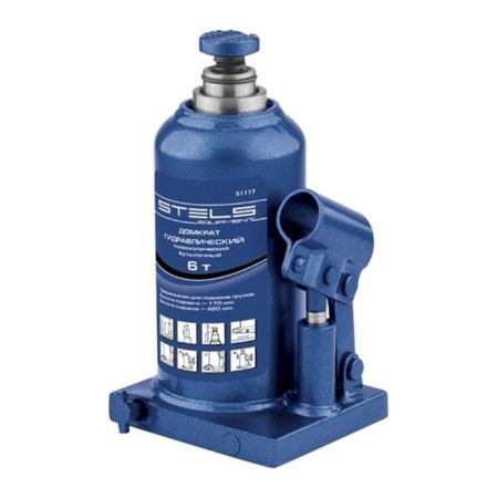 STELS jack, hydraulic, bottle, telescopic, 6 t