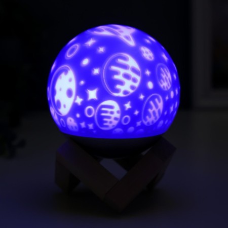 Sponel "Space" Led usb RGB 9.5x9.5x12.5 cm Risalux-4