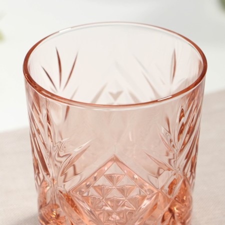 Low glass glass "Salzburg", 300 ml, pink color-1