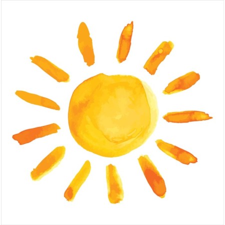 A set of napkins for setting the table "Sun through the eyes of a child", rectangular, size 32x46 cm, 4 pcs-2