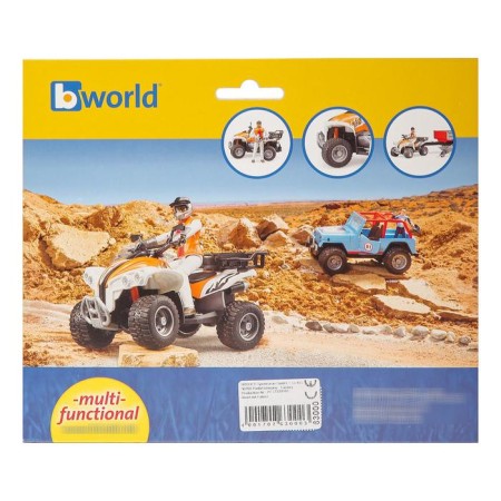ATV with a racer-2