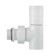 Set of design-valules Royal Thermo Piano, corner, 1/2 ", white
