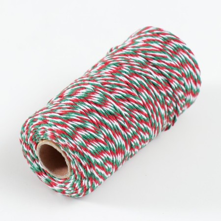 Yarn 100% cellulose "Softino Raffia Color Melange" Washed, Christmas 100m ± 2m 87 g-1