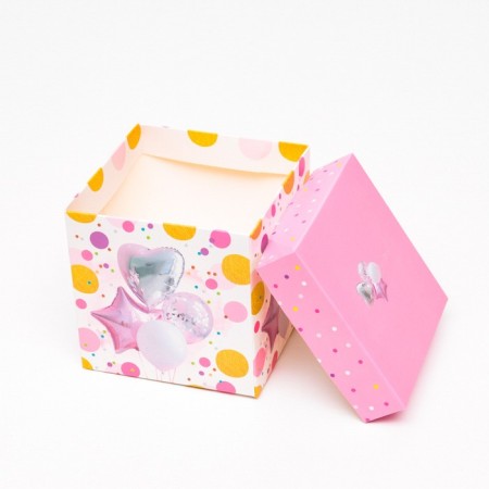Self -charging box "Blinking balls" 10x10x10 cm-3