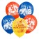Airy ball "Happy Birthday!", 12 inch, latex, 5 pieces, blue tractor