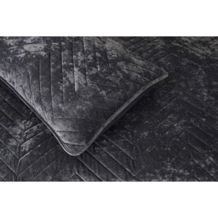 A set with a blanket "Fernand", size 240x260 cm, 50x70 cm - 2 pcs, color gray-5