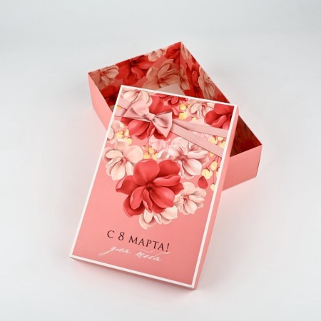Gift folding box, packaging, “March 8”, 30 x 20 x 9 cm-4