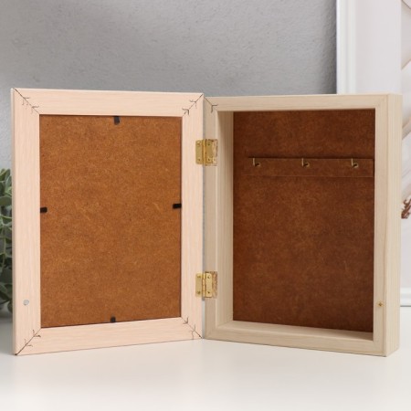 Key of "White Flowers" Milk oak 17x22 cm-3
