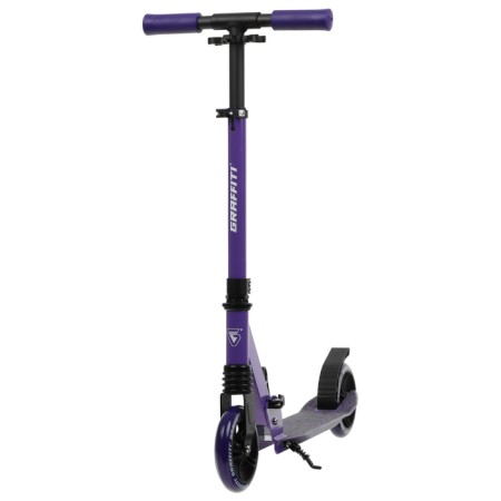 Самокат городской GRAFFITI Comfort Lux 145, колёса PU 145 мм, перед. амортиз, ABEC 9 Carbon