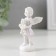 Polystone souvenir "Snowty angel in color toga with a bear" 7.2x3.5x2.8 cm
